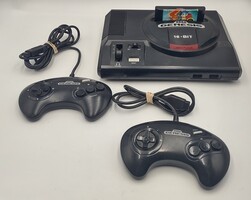 Sega Genesis 16-Bit Console W/Cords, 2 Controllers, and Sonic 2 Game *Working!