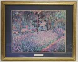Artistic Innovations The Artist's Garden at Giverny by Claude Monet Framed Print
