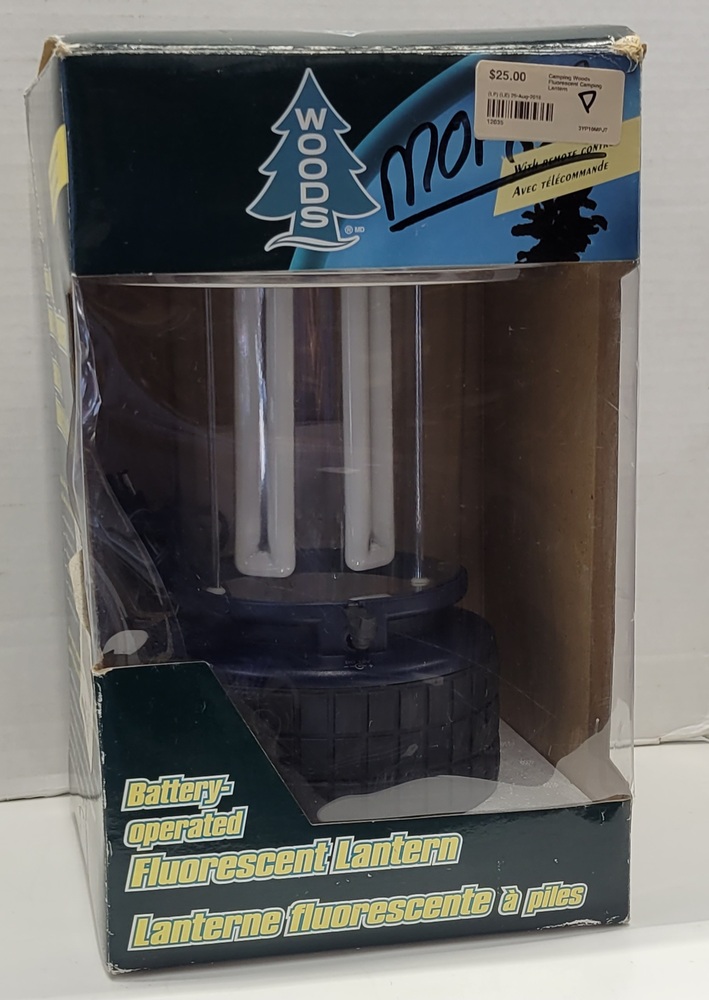 Woods Battery Operated Fluorescent Lantern With Remote!