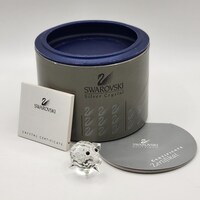 Swarovski Crystal Figure - Mini Pig with Metal Tail - Retired