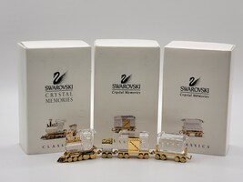 SWAROVSKI Crystal Memories Collection Train Set with Boxes - Retired 