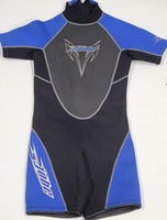 Jobe Sports Youth Wet Suit Size 8 Flat Stitch - Blue Black & Grey