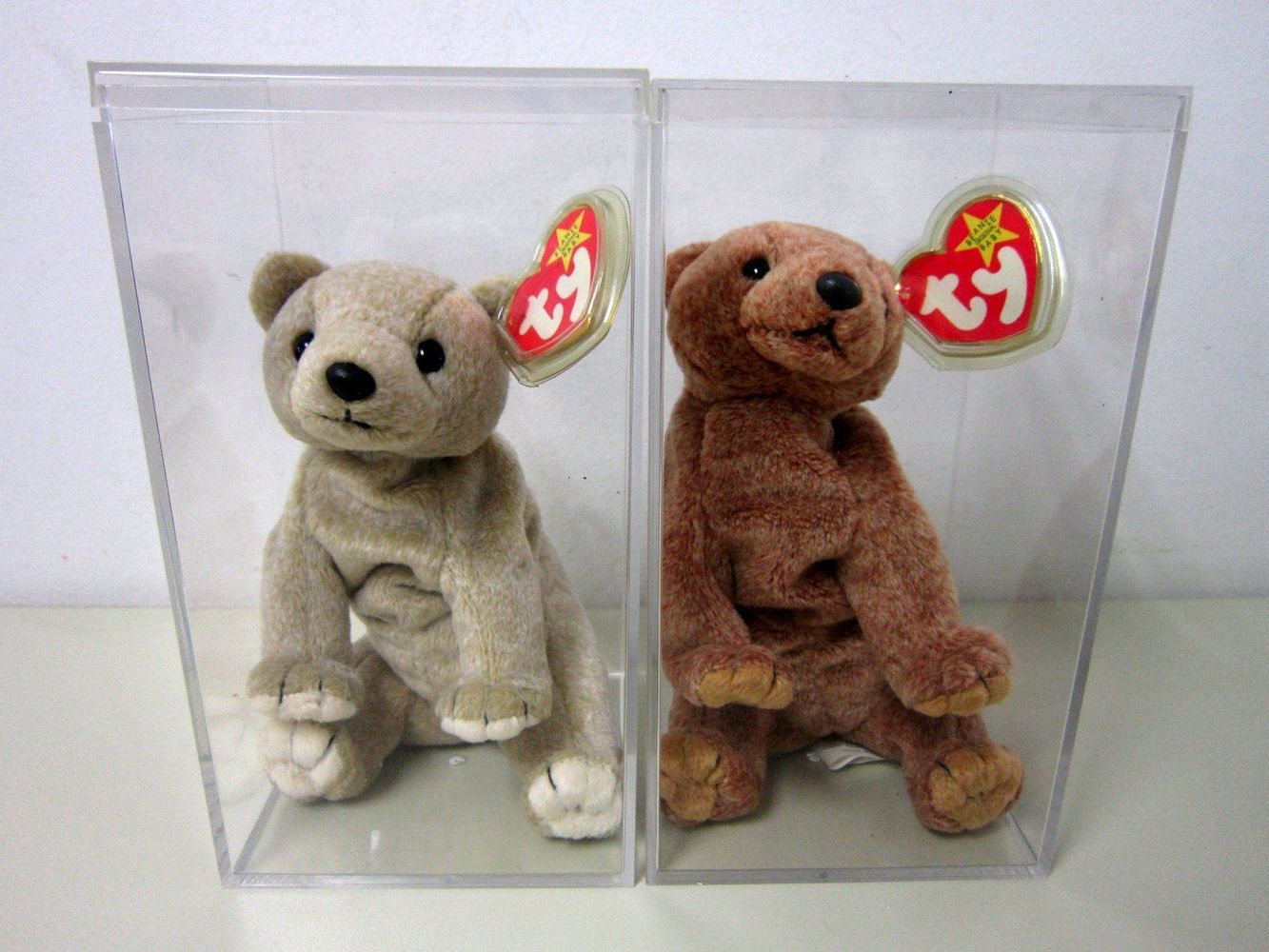 almond the bear beanie baby