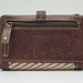 Fossil Studded Brown Genuine Leather Trifold Ladies Wallet with Snap Closure