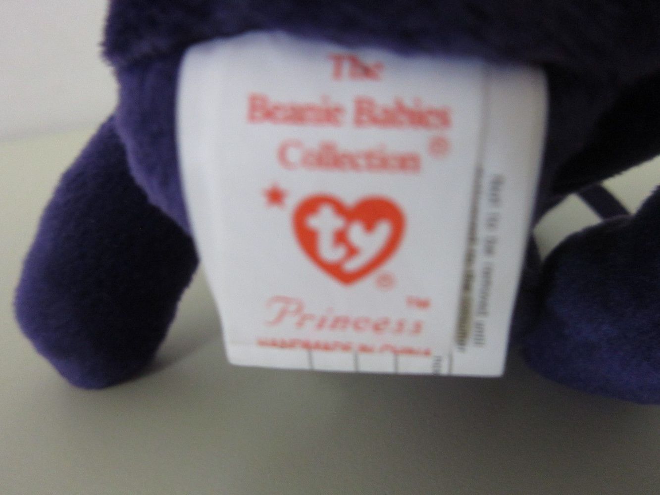 TY Beanie Baby PRINCESS DIANA Bear Canadian Tush Tag Stamped 1997 PE
