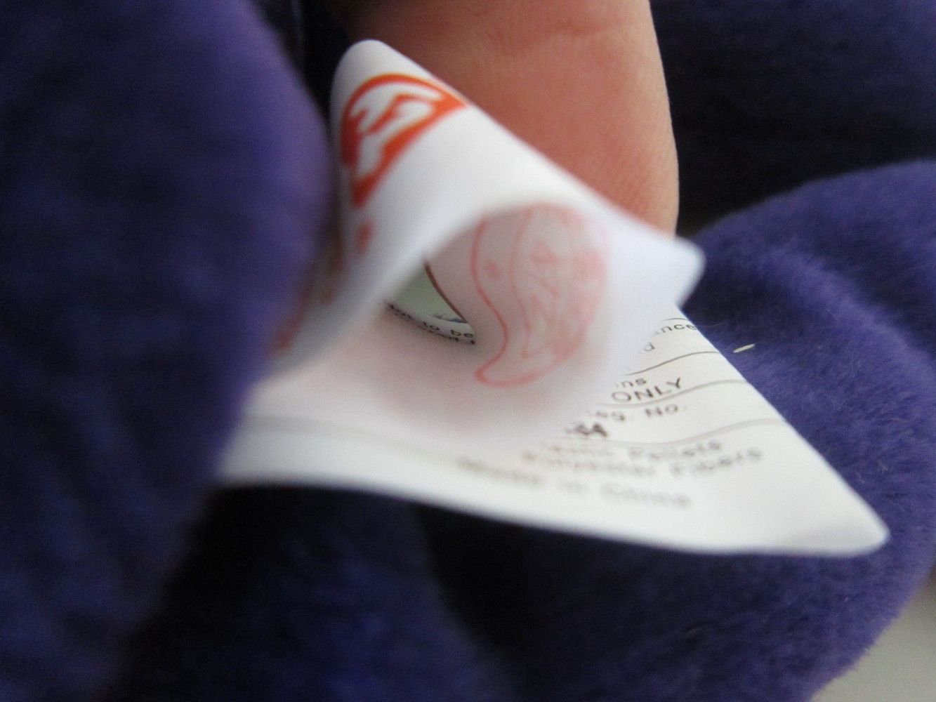 TY Beanie Baby PRINCESS DIANA Bear Canadian Tush Tag Stamped 1997 PE