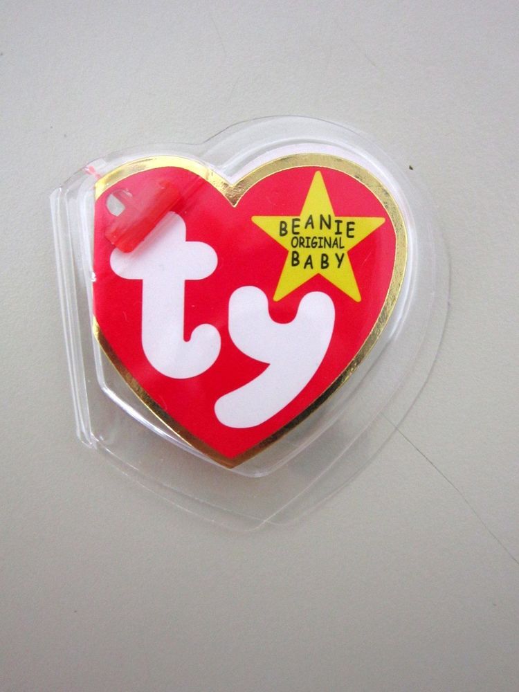 TY TY 2K Bear Beanie Baby Confetti Print RARE Tush Tag Flat Swing Tag