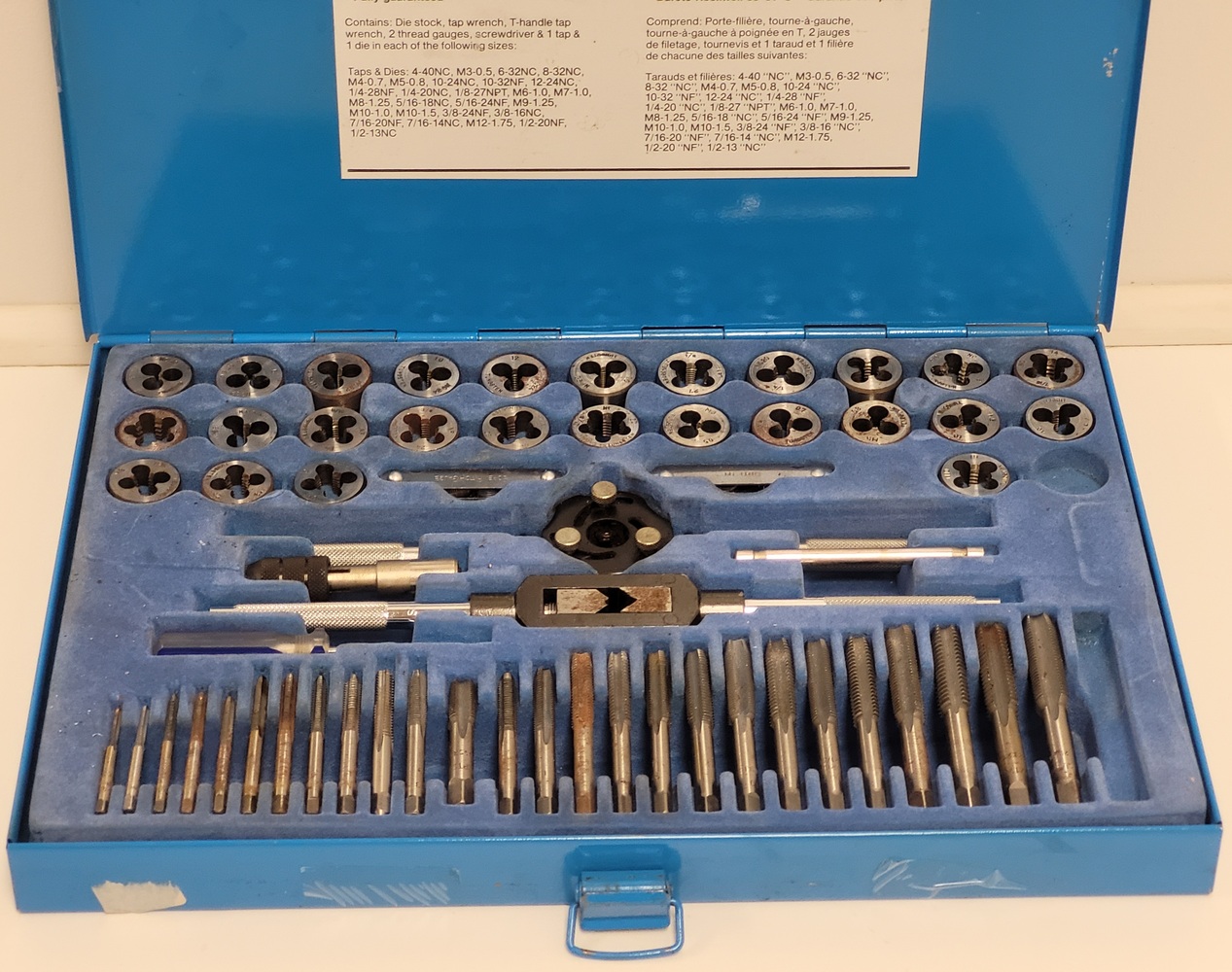 MASTERCRAFT TAP AND DIE SET Avenue Shop Swap & Sell