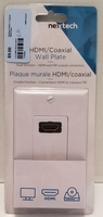 Nexxtech HDMI/Coaxial Wall Plate