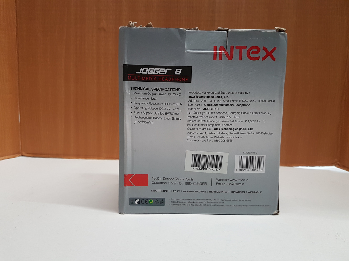 Intex Jogger B Multimedia Bluetooth Headphones