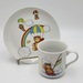 Vintage Cameron Children's Teddybear & Rainbow Plate and Mug Set