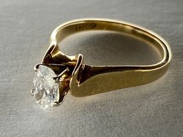 Lady's 14 Karat Yellow Gold Diamond Ring (0.50Ct)