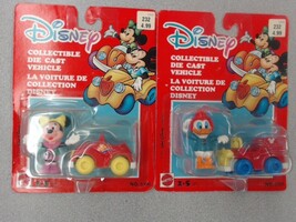 1990 DISNEY #6198 Die Cast Vehicles Minnie & Donald