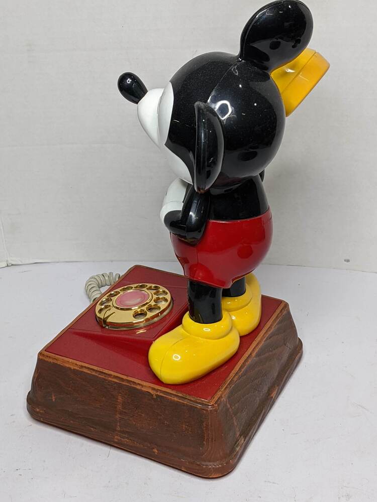 RARE VINTAGE The Mickey Mouse Phone Rotary Dial Telephone Disney
