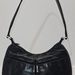 Y2K DANIER Black Leather Crescent Hand Bag 