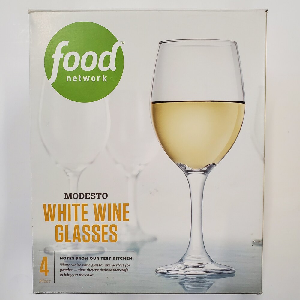 food network Modesto White Wine Glasses Set of Four Avenue Shop