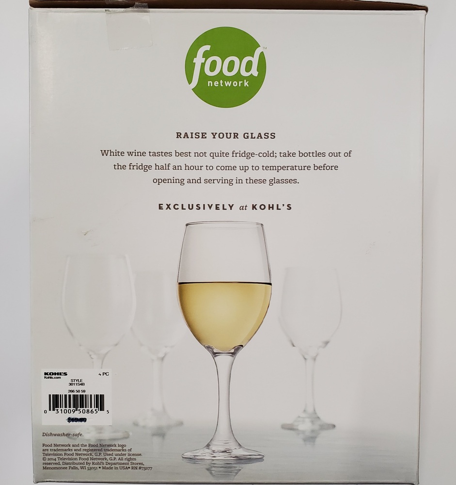 food network Modesto White Wine Glasses Set of Four Avenue Shop