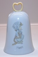 Vintage 1988 Precious Moments MARCH BIRTHDAY Bell 