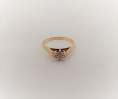 Lady's 14Karat Yellow Gold Cluster Ring