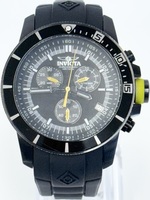 Invicta Pro Diver Model 11478 Black and Yellow Silicone Wrist Watch 