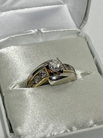 Ladies Diamond Two-tone Ring