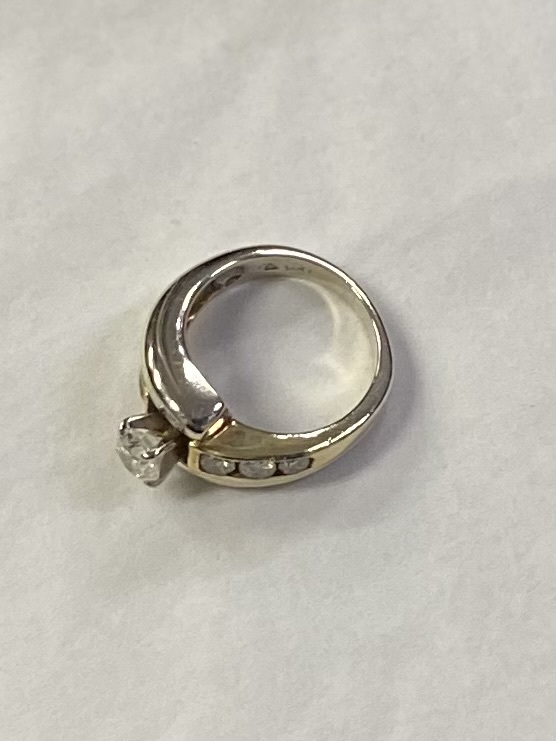 Ladies Diamond Two-tone Ring