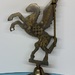 Brass Flying Horse Gong Bell with Hammer - Made in India!