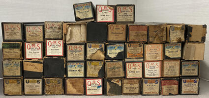 43 Vintage Player Piano Rolls, 1920's and up