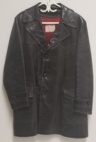 STRONG AND FISHER LTD. / ELITE LEATHERWEAR LEATHER TRENCH COAT
