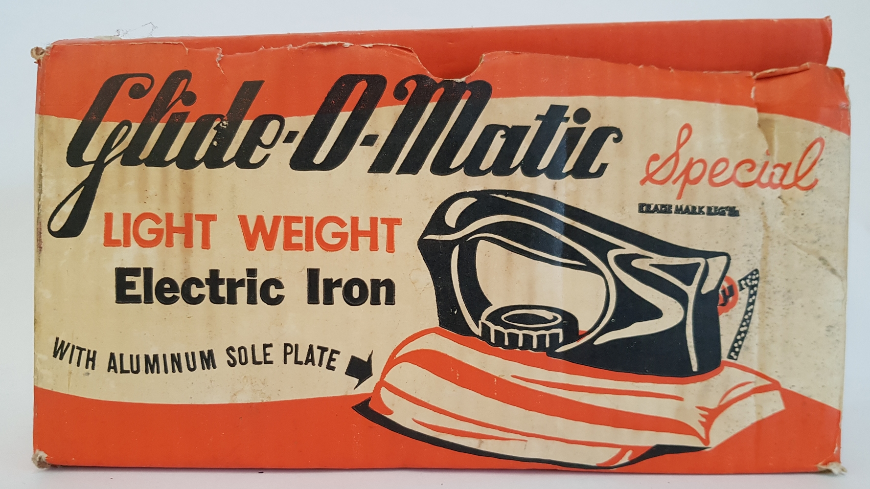 Vintage Glide-O-Matic Model No. 45 Made in Montreal Canada Iron with Box