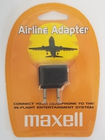 MAXELL AA-1 AIRLINE ADAPTER FOR IN-FLIGHT ENTERTAINMENT SYSTEMS (190395)