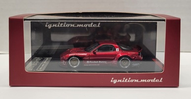 Ignition Model Rocket Bunny RX-7(FD3S) Red Metallic 1:64 Die Cast Car