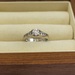 10k Two Tone Gold & Diamond Engagement Ring 0.64ct Size 6.5 With Appraisal