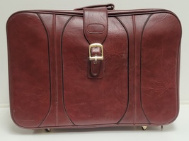 Vintage Luggage Suitcase on Wheels
