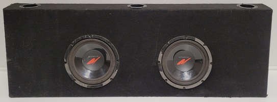 Kenwood KFC-W2580 2 x 10-In Subwoofers in 49-In Sub Box