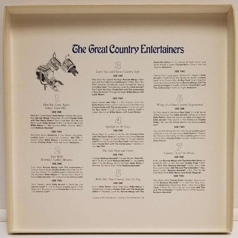 THE GREAT COUNTRY ENTERTAINERS 7 LP RECORD SET (READER'S DIGEST/RCA 2-854)  | Avenue Shop Swap & Sell