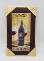 New View Vintage Vineyard Italy Merlot Decorative Ceramic Wall Hanging/Trivet