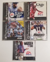 LOT OF 5 PS1 SPORTS GAMES