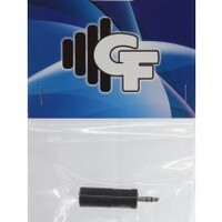 GF LAK9300 CONNECTOR TRANSFORMER - 1/4 FEMALE STEREO X 1/8 MALE STEREO