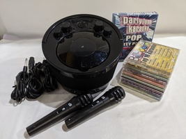 GPX Audio GPX-J085B Portable Karaoke Party Machine w/CD+G discs 2 microphones