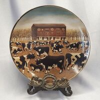 THE FRANKLIN MINT THE AMERICAN FOLK ART COLLECTION - PROUD PASTURE 