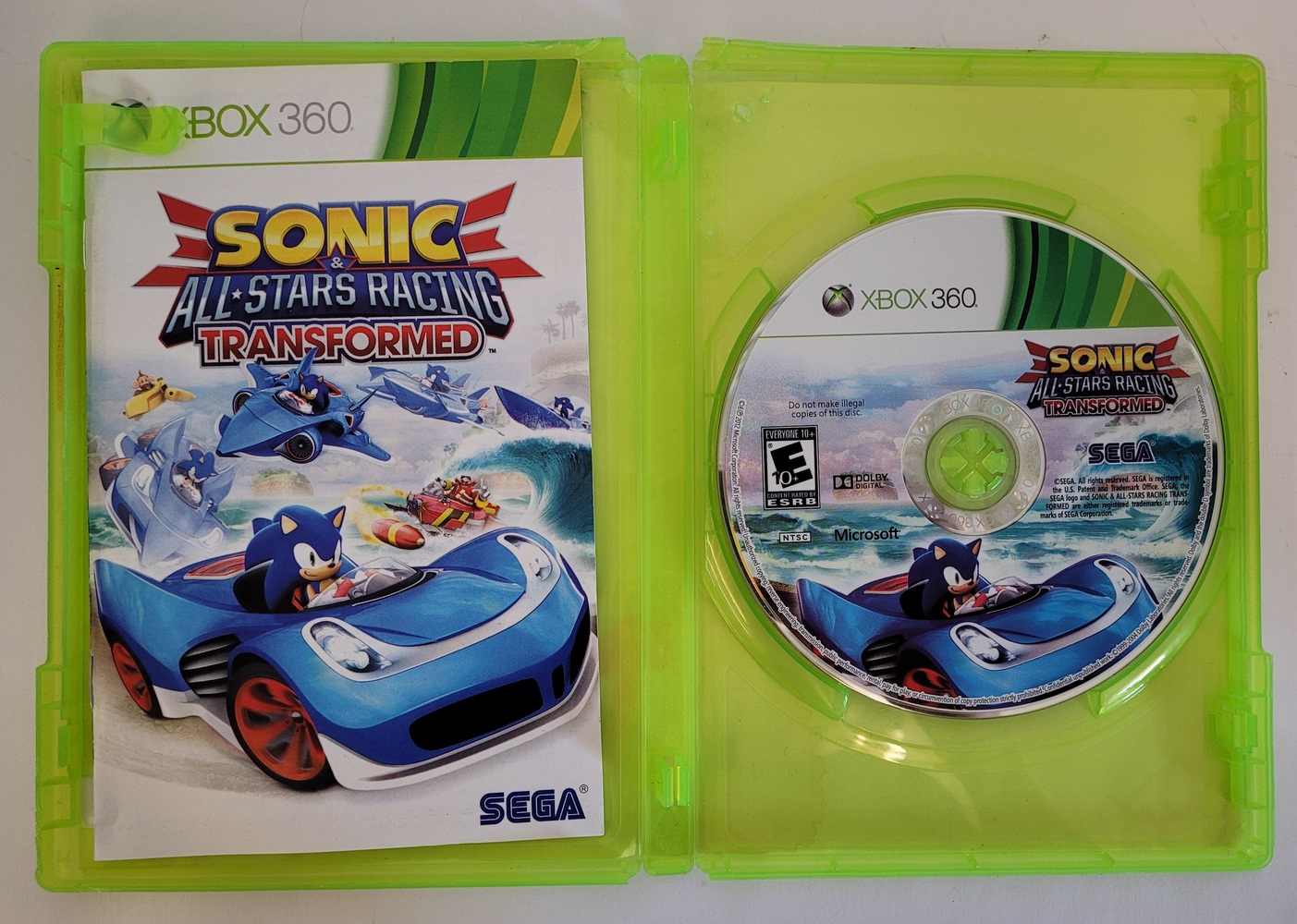 XBOX 360 SONIC & ALL STARS RACING TRANSFORMED BONUS EDITION | Avenue ...