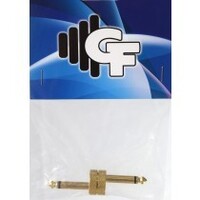 **NEW** GRF CONNECTOR FOR PEDALS - 1/4 MALE X 1/4 MALE - GOLD