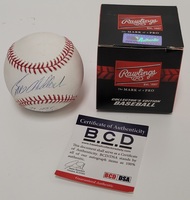 Rawlings Collector's Edition Ball Signed by BILL MADLOCK + COA from BCD/DSA