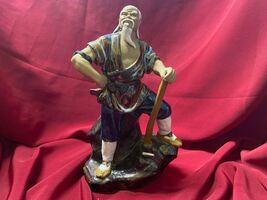 Wan Jiang Glazed Clay Figurine - Miner