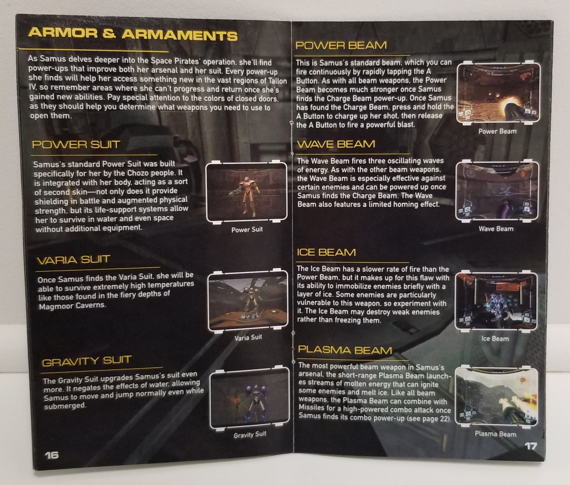 METROID PRIME INSTRUCTION BOOKLET NINTENDO GAMECUBE Avenue Shop Swap