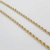14 Karat Yellow Gold Rope Chain