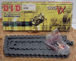DID Professional 525VX Pro-Street X-Ring 122 Link Complete Motorcycle Bike Chain