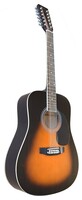 MADERA W4124 12 STRING ACOUSTIC - DARK VINTAGE SUNBURST