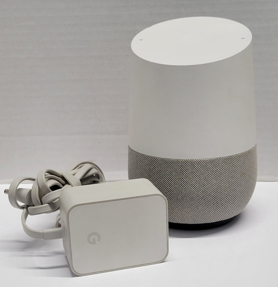 Google HOME Voice Assistant Smart Speaker With Alexa - White Slate